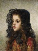 Little Girl with Veil